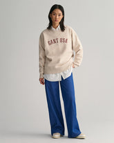 Gant Oversized Gant Usa Crew Neck Sweatshirt